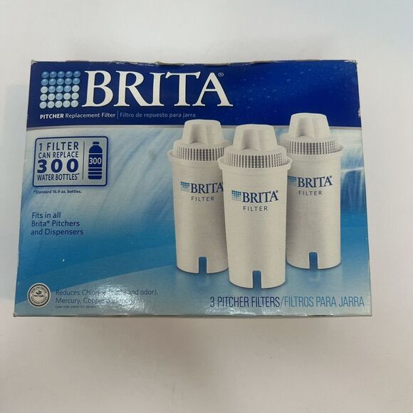 Brita Other - Brita Water Pitcher Replacement Filters White,‎ 3 Pack New Sealed Packaging